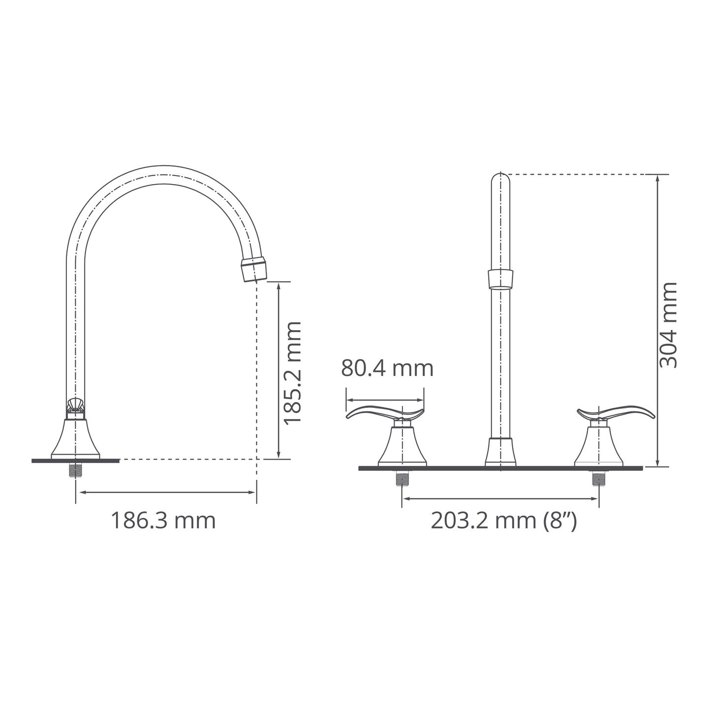 Mezcladora de taladros separados 8” Tedesca