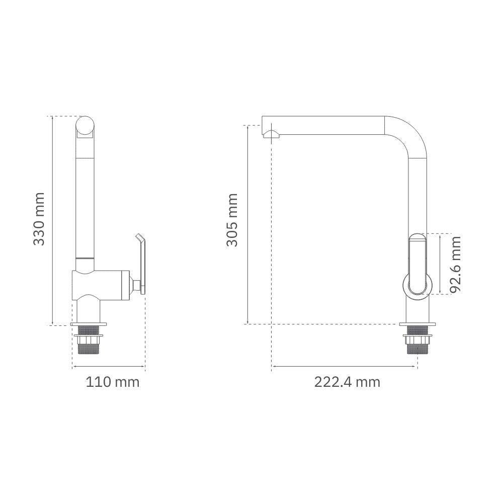 Monomando fregadero Garda