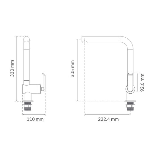 Monomando fregadero Garda