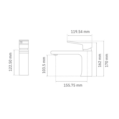 Monomando lavabo bajo Voga